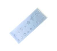 Moule en silicone de qualité alimentaire en forme d'étoile pour nœud papillon et lune en résine pour projets de décoration faits à la main