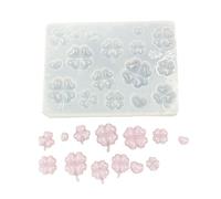 Moule en silicone de qualité alimentaire en forme d'herbe à quatre feuilles pour résine bijoux accessoires finition réfléchissante facile à libérer moule en silicone en forme d'herbe pour résine