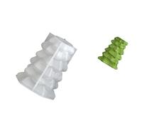 Moule en silicone de qualité alimentaire pour supports d'artisanat avec motifs d'arbre de Noël, accessoires d'artisanat en résine, moule de Noël réutilisable