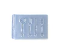 Moule en silicone de qualité professionnelle en forme de fourchette et cuillère pour décoration de cuisine unique, bijoux, moule à couverts en silicone pour époxy