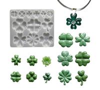 Moule en silicone de qualité supérieure en forme de trèfles à quatre feuilles - Moules époxy pour colliers et boucles d'oreilles fabriqués à la main - Moule en silicone - Trèfle à quatre feuilles