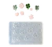 Moule en silicone de qualité supérieure en forme de trèfles à quatre feuilles pour dessert créatif facile à démouler boucles d'oreilles, pendentifs, desserts créatifs