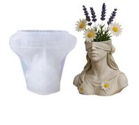 Moule en silicone de qualité supérieure pour pots de fleurs en résine, béton, ciment et travaux manuels, 100 x 86 mm