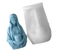 Moule en silicone de qualité supérieure réutilisable pour le moulage de cire, les créations artistiques et artisanales en résine, les sculptures et les portraits