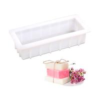 Moule en silicone de savon Nicole Loaf 10 '' rectangle blanc moule bricolage à la main tourbillonnant faisant l'outil