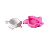 Moule en silicone de tortue de tasse en résine époxy pour pot de bonbons et jardinières en béton