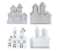 Moule en silicone | Décoration de maison en silicone | 1 paire de moules en ciment pour fabrication de bougies - Pour fondant salon chambre bureau fête w nd anniversaire mariage