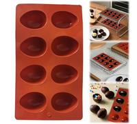 Moule en silicone demi-sphère, réutilisable, moule à chocolat, demi-sphère, moule en silicone, pour la fabrication de chocolat, gâteaux, gelée, mousse dôme (B)