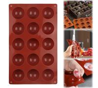 Moule en silicone demi-sphère, réutilisable, pour la fabrication de chocolat, de gâteaux, de gelée, de mousse dôme (A)