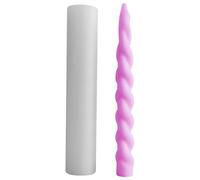 Moule en silicone - Design conique torsadé translucide, matériau flexible réutilisable, outil en forme de longue, artisanat à libération facile | Fourniture Durv
