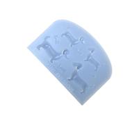 Moule en silicone détaillé en forme de chien avec breloque antiadhésive facile à démouler, parfait pour les porte-clés faits à la main, les décorations détaillées en silicone