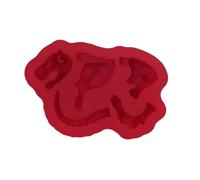 Moule en silicone DIY avec motif squelette de dinosaure, ustensile de cuisson polyvalent pour biscuits, chocolats, bonbons et gummies à l'Halloween