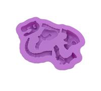 Moule en silicone DIY avec motif squelette de dinosaure, ustensile de cuisson polyvalent pour biscuits, chocolats, bonbons et gummies à l'Halloween