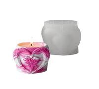 Moule en silicone élégant en forme de cœur pour loisirs créatifs, décoration d'intérieur