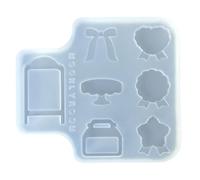 Moule en silicone en cristal - Accessoire pratique pour les artistes, les étudiants et les amateurs d'artisanat. Ensemble en silicone pour la fabrication de bijoux divers et faits à la main