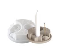 Moule en silicone en forme d ' étoile et de lune pour la fabrication de bases de bougies et de supports d ' encens pour la décoration de la maison et la fabrication de cadeaux, outil de fabrication de