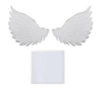 Moule en silicone en forme d'ailes d'ange - Dessous de verre en résine - Ailes d'ange - Moule en silicone - Mémorials Angel Wings - Cadre photo / dessous de verre / bougeoir
