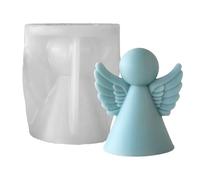 Moule en silicone en forme d'ange, largement utilisé, bougie en forme de petits anges, bougies d'aromathérapie, savon en cire, multi-usages pour muffins, savon, dessert, argile, chocolat, ciment et