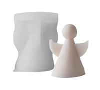 Moule en silicone en forme d'ange, largement utilisé, bougie en forme de petits anges, bougies d'aromathérapie, savon en cire, multi-usages pour muffins, savon, dessert, argile, chocolat, ciment et