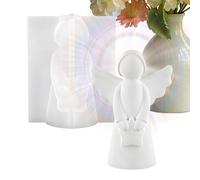Moule en silicone en forme d'ange - Moule de bricolage flexible - Forme de figurine détaillée - Fournitures d'atelier de qualité supérieure - Modèle durable et réutilisable - Design facile à décoller