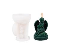 Moule en silicone en forme d'ange - Outil de fabrication de savon flexible et robuste - 150 g - 160 g - Facile à nettoyer - Passe au lave-vaisselle