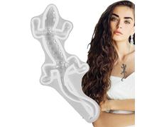 Moule en silicone en forme d'animal - Moule réaliste en forme de lézard 3D - En résine époxy - Décoration murale - Savon fait à la main - Total Columy