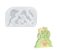 Moule en silicone en forme d'animal tenant un cœur d'amour pour la fabrication de cadeaux créatifs faits à la main
