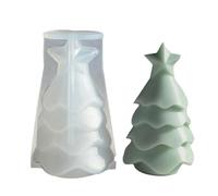 Moule en silicone en forme d'arbre de Noël - Moule en silicone pour décoration de bureau - Décoration festive facile à libérer - Outils d'artisanat pour plâtre, bougies, savon, résine époxy, savon