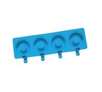 Moule en Silicone en forme de beignets, 4 cavités, moule à glace, Cubes de glace, outil de fabrication de gâteaux, bonbons, sucettes glacées, plateau de Cubes, fabricant de sucettes glacées, cuisson