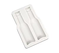 Moule en silicone en forme de bouteille de bière - Outil de décoration de gâteau - Outil de cuisson pour la fabrication de bonbons au chocolat, bougies, savons et fondants - Pour décoration de gâteaux