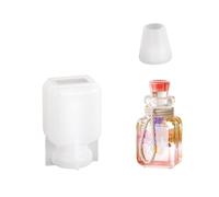 Moule en silicone en forme de bouteille de dérive - Moule à souhaits en résine époxy en forme de cœur, étoile - Moule décoratif pour la nuit - Moule à dérive en béton