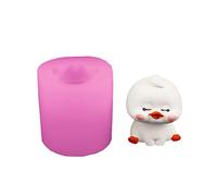 Moule en silicone en forme de canard mignon pour crème glacée, haricots verts, bonbons, chocolat, glaçons, desserts, décorations de gâteaux en silicone mignon en forme de canard pour la pâtisserie