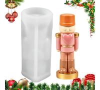 Moule en Silicone en Forme de Casse-Noisette Empreinte en forme de soldat | Moule de Noël pour Ornement Cuisine Maison Fête Mariage Savon Bijoux