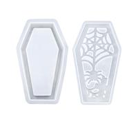 Moule en silicone en forme de cercueil - Moule effrayant pour abat-jour en résine - Pour Halloween - Pour table à manger, salle de bain, étude, chambre à coucher, bibliothèque et entrée