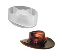 Moule en silicone en forme de chapeau occidental pour créer des plateaux à bijoux uniques et des accessoires d'artisanat