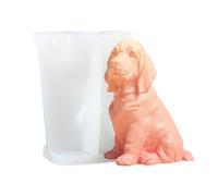 Moule En Silicone En Forme De Chat/chien, Moule À Bougies 3D En Silicone - Bougeoir Mignon En Forme De Chat/chien Moule À Bougie Pour Béton, Animaux, Bougeoir, Décoration, Décoration De Table