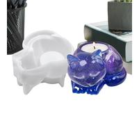 Moule En Silicone En Forme De Chat Pour Bougie, Photophore, Aromathérapie, Pour Loisirs Créatifs, Table Basse, Centre De Table, Décoration D'intérieur