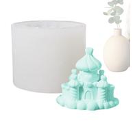 Moule en silicone en forme de château de fée - Plateau de moulage à savon architecture 3D - Outil de pâtisserie robuste et résistant à la chaleur - Idéal pour la formation d'équipe