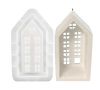 Moule en silicone en forme de château, plâtre anti-adhésif pour moulage | Moules pour mouler des moules en résine époxy, moules à bougies en silicone, réutilisables pour la maison