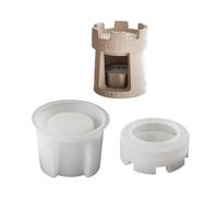 Moule en silicone en forme de châteaux pour décoration d'intérieur, moules décoratifs en résine adaptés pour les projets de décoration, moule en silicone facile à démouler