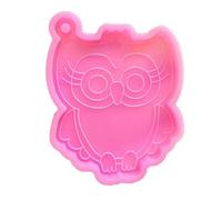 Moule en silicone en forme de chouette, en forme de chouette, pour porte-clés, décoration faite à la main, en résine époxy, pour bijoux, moisissures