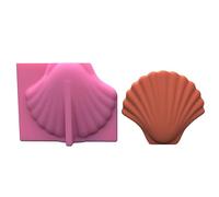 Moule en silicone en forme de coquille Saint-Jacques, pot de fleurs, moule en silicone, résine époxy, vase succulent, bougeoir, pot de fleurs, moule en résine