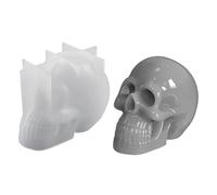 Moule en silicone en forme de crâne 3D pour moulage de résine époxy et | Moule squelette pour savon, argile, décoration maison, art, créations, fêtes, vacances, bricolage