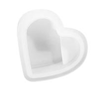 Moule en silicone en forme de cœur 3D - Moule artisanal portable pour la fabrication de bougies, de savon, de résine époxy, de moulage de plâtre à breloque robuste | Accessoire de bricolage fiable