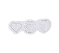 Moule en silicone en forme de cœur avec sables mouvants pour porte-clés, bijoux faits à la main