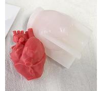 Moule en silicone en forme de cœur d'orgue pour fabrication de savon - Moule en silicone pour la fabrication de bougies - Moule en forme d'animal 3D