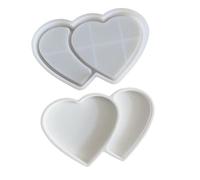 Moule en silicone en forme de cœur en résine époxy pour créateurs de bijoux, artistes, cadeau et décoration de la maison