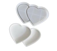Moule en silicone en forme de cœur en résine époxy pour créateurs de bijoux, artistes, moulage de cadeaux et décoration de la maison