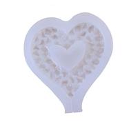 Moule en silicone en forme de cœur - Grand et petit cœur - Pour chocolat, savon, bonbons - Kit de fabrication de moules en silicone de qualité alimentaire pour la cuisson de bonbons au chocolat