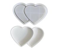 Moule en silicone en forme de cœur pour fabrication de bijoux, artistes, moulage de cadeaux et décoration de la maison